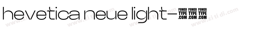 hevetica neue light字体转换
